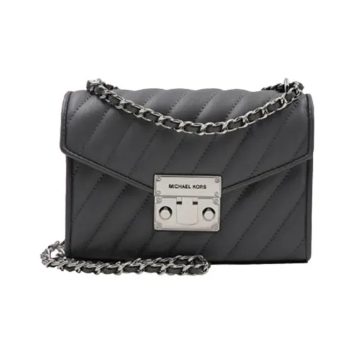 MICHAEL KORS Розовый Кожа Плечевая Сумка Стандартная Женская Темно-Серый