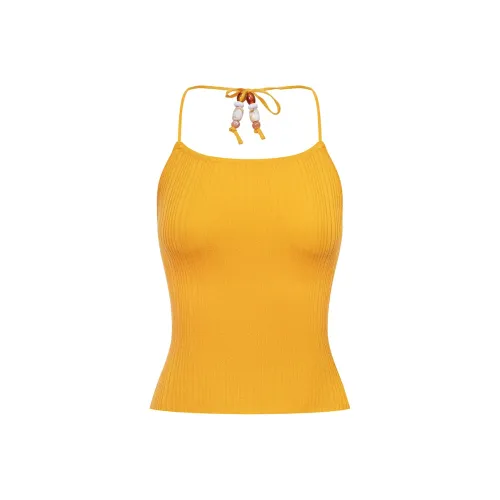 Ariseism Топ на бретелях с бусинами топ-танк летний женские облегающий крой