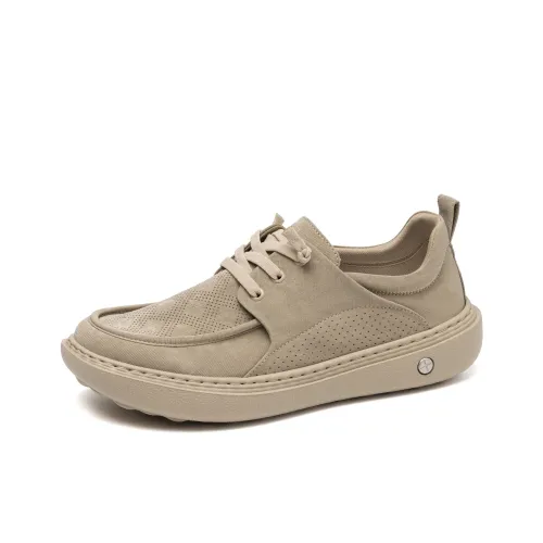 AOKANG Мужские повседневные туфли Low Top Абрикос Мужской