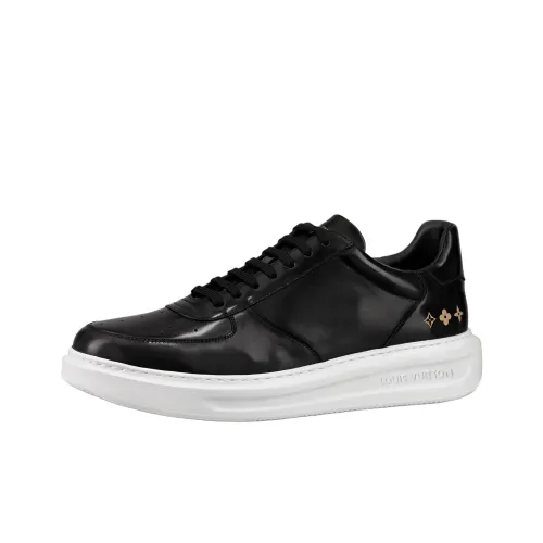 LOUIS VUITTON Beverly Hills Monogram Flowers Low Top Стильные Скейтбординги Мужской Черный