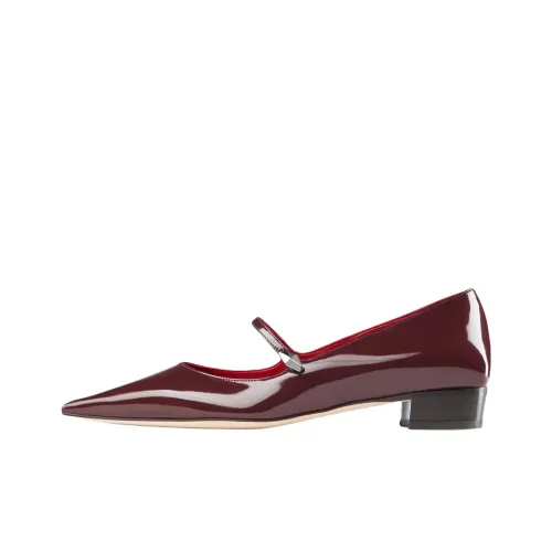 Jimmy Choo Carolyn Грубый каблук Высокие каблуки Женские Красный