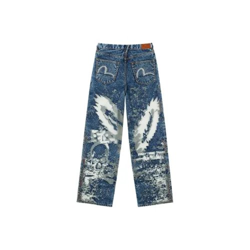 EVISU Джинсовый Синий Женские Джинсы