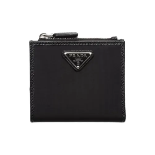 PRADA Переработанный нейлон Кошелек Маленький Мужской Черный
