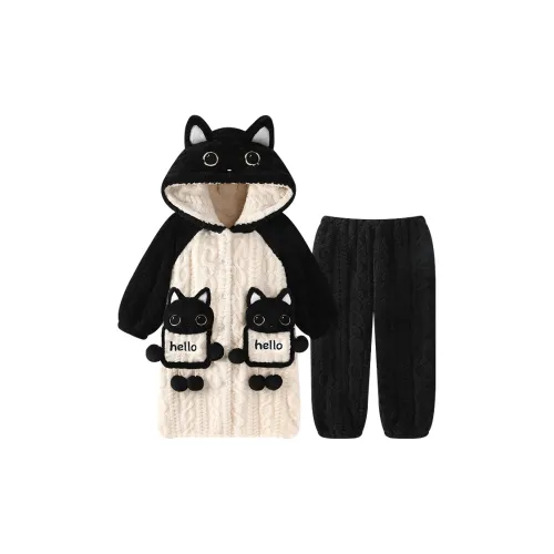 O'MESIK Пижамный комплект женский черный и белый