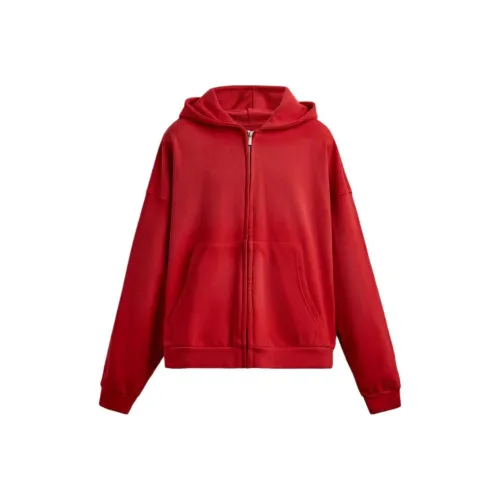 ZARA Red Men's Sweatshirts ZARA Красный Мужские Толстовки