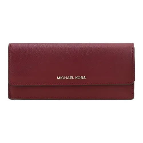 MICHAEL KORS MICHAEL KORS Luggage Collection Кожа Кошелек Женские Бордовый
