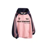 Розовый и темно-синий рукава.