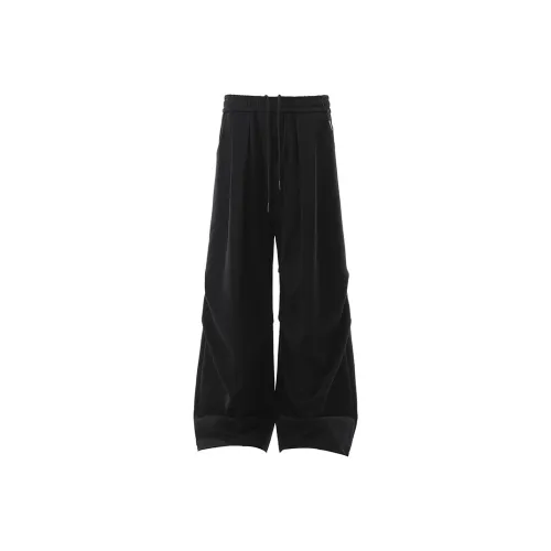 BLANKIN. Черные унисекс повседневные штаны