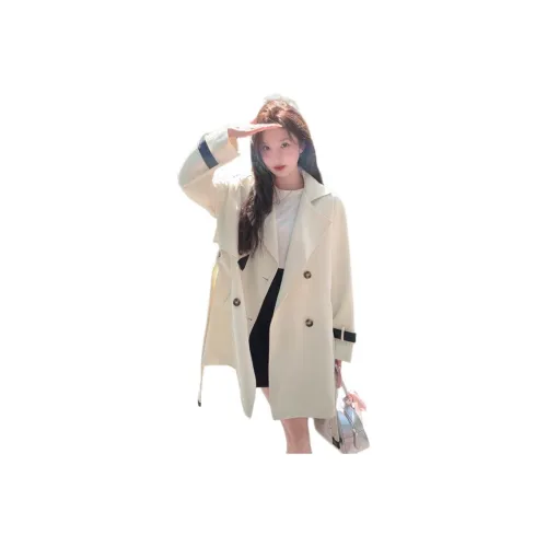 Kangaroo Экрю Женская Тренч