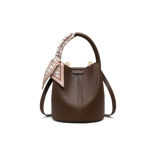 OUBOTE Сумка-ведро из синтетической кожи сумка на одно плечо женская коричневая