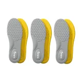 [3 упаковки - Серый внешний, Желтый подкладочная ткань] Антибактериальный и дезодорирующий | Мягкая подошва, Удобный