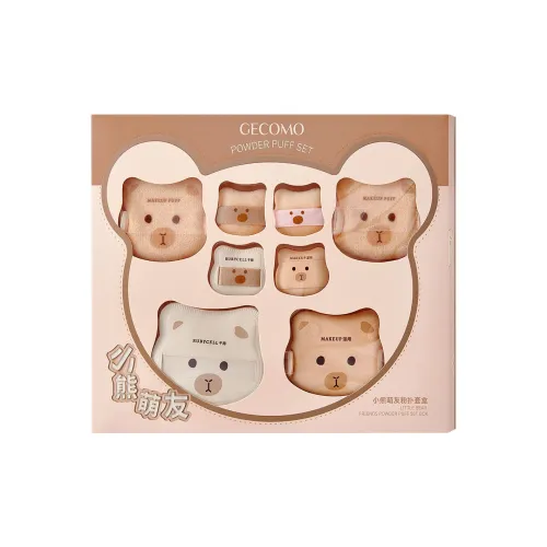 GECOMO Медведь Милый Friend Пудра Коробка Контуринг Легко наносится И Мягкий