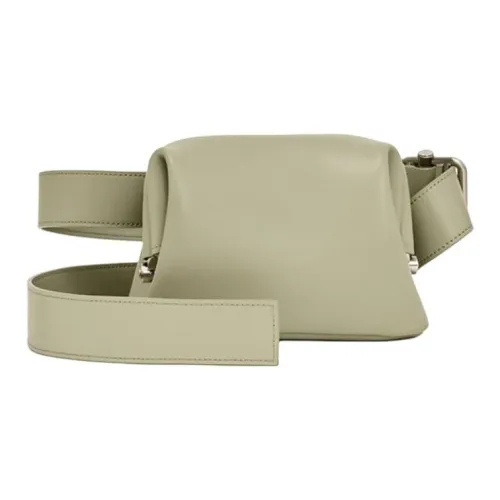 OSOI PECAN BROT Коровья кожа Бананка Сумка через плечо Стандартная Женская Шалфейно-зеленый