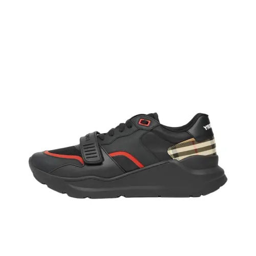 Burberry Винтаж Низкий Топ Повседневная Обувь Мужская Черная