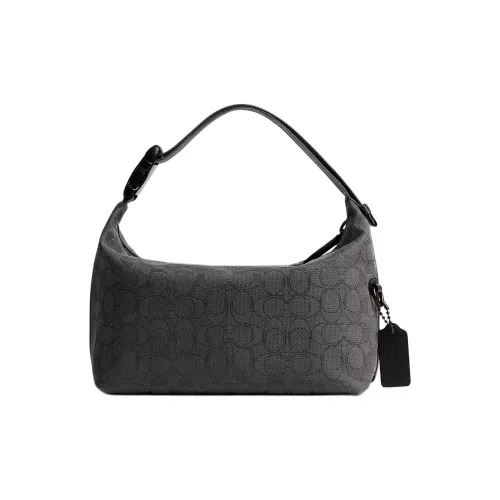 COACH Travel Kit Signature Jacquard Bag Medium Women's Black