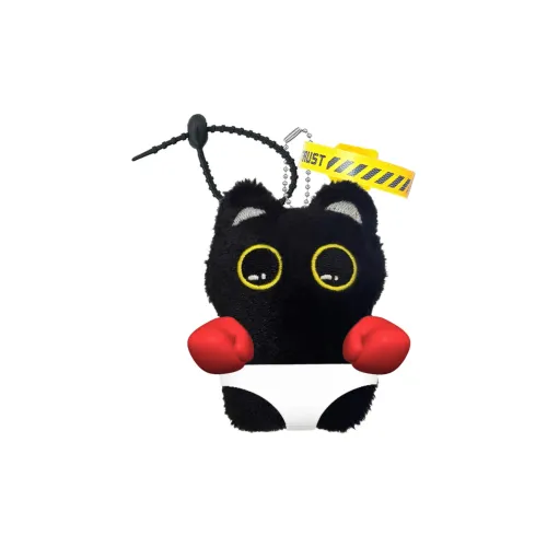 FULUOKANG Супер милый Бокс Белый Пухлый Спортивный и Фитнес Котенок Украшение Плюшевый Брелок 9,5 см Высота