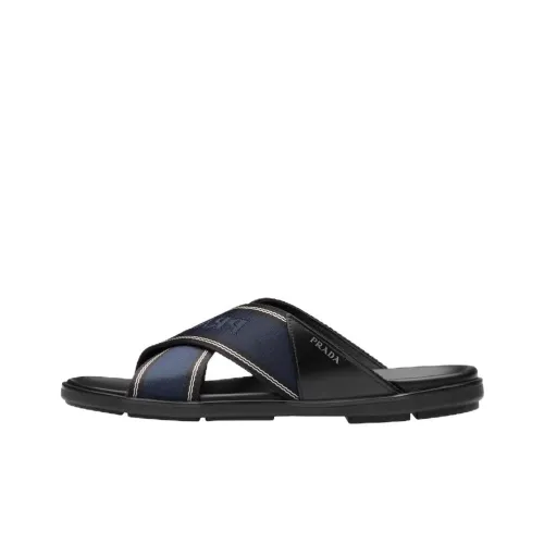 PRADA Слипоны Мужские Черные Синие