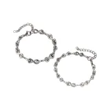 Сцепленный браслет 8 мм + 6 мм, 1 пара