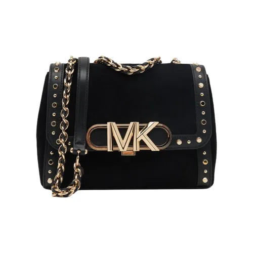 MICHAEL KORS Паркер Замша с кожаными вставками Сумка через плечо Сумка на плечо Женская Черная