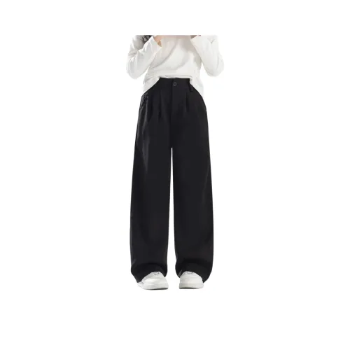 URBANSHOW Женский Свободный крой Драпированный BUTTONS Обхват талии Костюм Брюки Весенний и Осенний