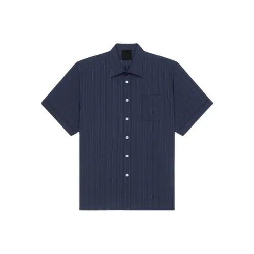 Givenchy SS24 Рубашка Мужская Морской Синий