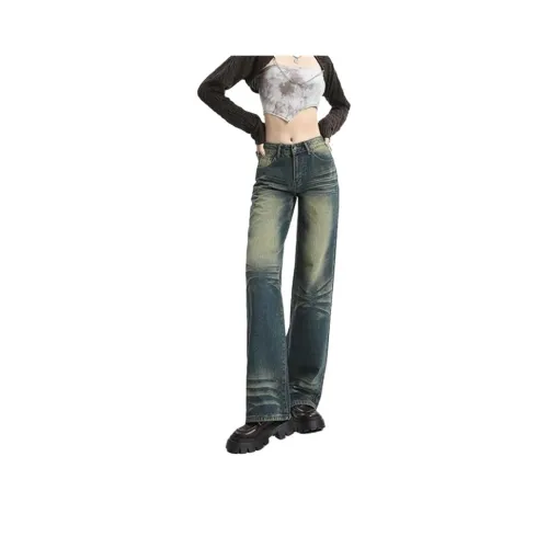 JOPPTI Ностальгический синий Женские джинсы