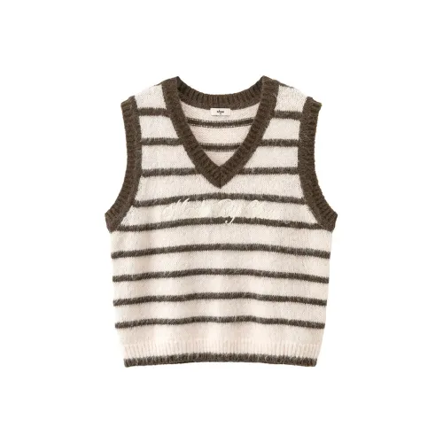 CHUU Розовые полосы Женские жилеты