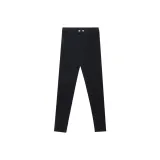 Черные штаны [Двойная застежка, стиль позиционирования]