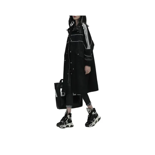 QTUR Черный Женский Тренч