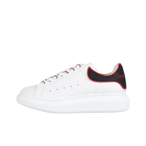 Alexander McQueen Oversized Sneaker Low Топ Стильные Скейтбординги Мужской Черно-красный Каблук TAB