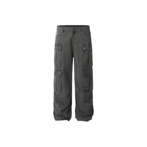 ENPofficial Весна AUTUMN American Luxury Streetwear Повседневный Карго Брюки Свободный крой Прямой крой Унисекс