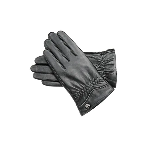 PIERRE CARDIN Овчина Козья кожа Натуральная кожа Перчатки Мужской Черный