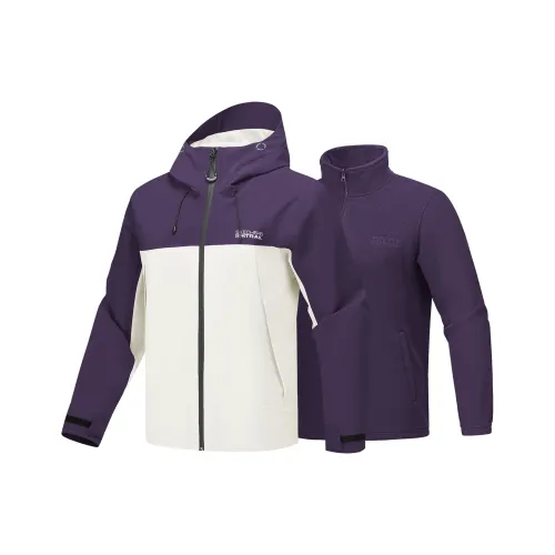 Skechers Водонепроницаемый Ветрозащитный Дышащий And Устойчивый к Износу Ветровка Мужской Вселенная Фиолетовый