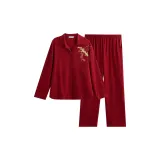 Китайский, красный, бамбуковый лист