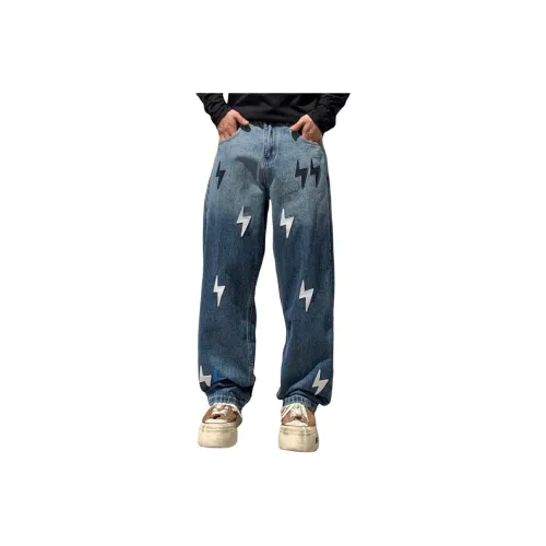 NRXX Blue Unisex Jeans NRXX Синий Унисекс Джинсы