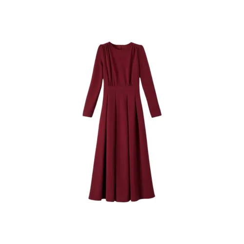 Late White Длинное платье с длинными рукавами женское