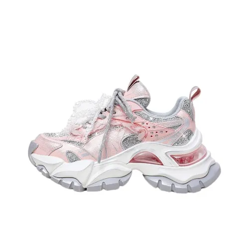 Hoov Толстая подошва Низкий топ Сказка Розовый Женский