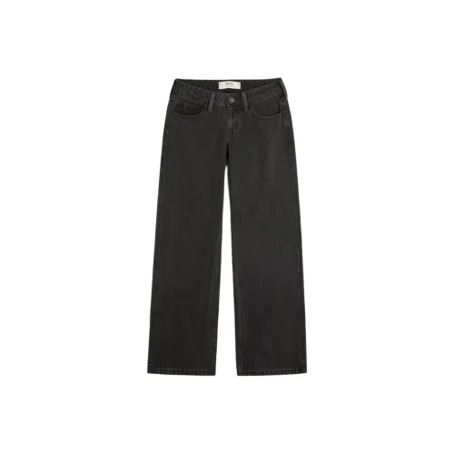 Hollister Черные Женские Джинсы