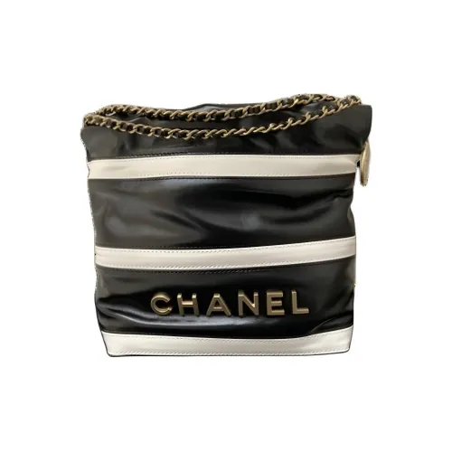 CHANEL 22Bag Телячья кожа Сумка через плечо Мини Женская Черная Белая