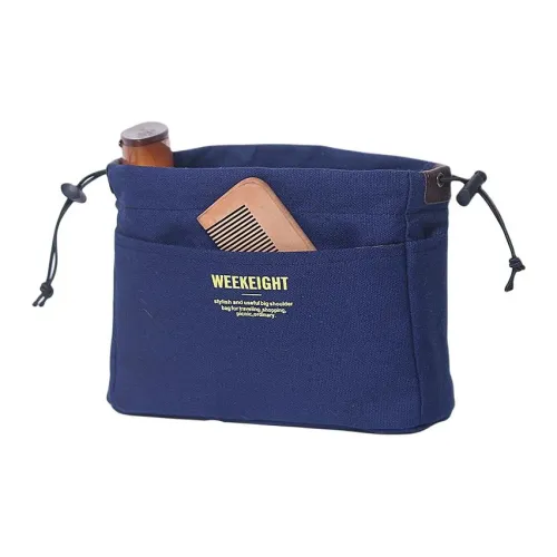 PureLove Fashion Minimalist Style Casual Pocket Bag Medium Capacity Canvas Bag Large Capacity Combinable Bag Stationery