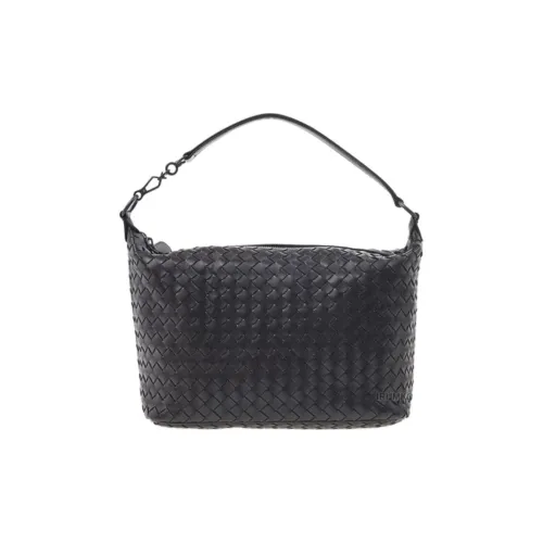 Bottega Veneta Lambskin Bag Unisex Dark Brown