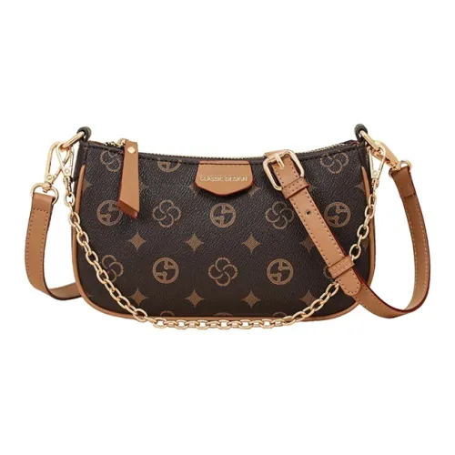 PESASRIE Сумка через плечо из синтетической кожи сумка на плечо женская сумка цвет кофе