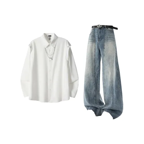 ZIRUNGE Унисекс Комплекты Рубашек