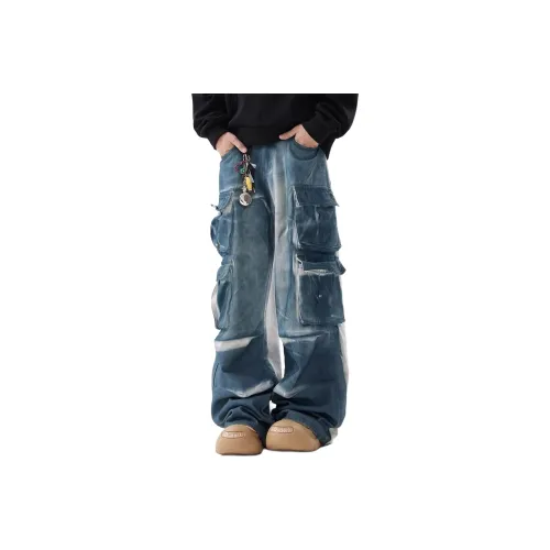 REXSHION Винтаж Унисекс Джинсы