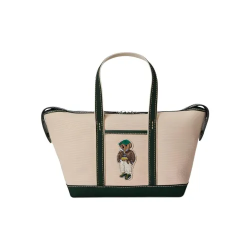 Polo Ralph Lauren Ткань Сумка Мини Женская Бежевая и Зеленая