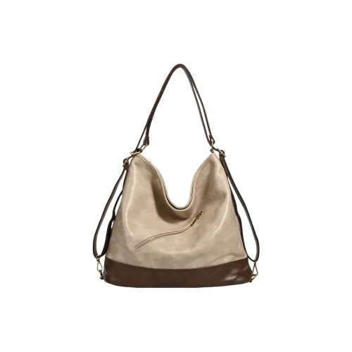 BEGOOER Микрофибра Синтетическая Кожа Плечевая Сумка Стандартная Женская Винтажный Кофейный