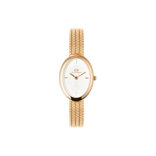 Daniel Wellington Женские часы Кварцевый механизм Ремешок из нержавеющей стали Белый циферблат