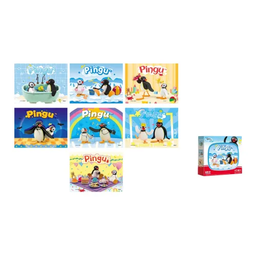 3D JP Пингвин Pingu Мини Пазл Милый Игрушка Сувениры и украшения Слепые коробки Q1299