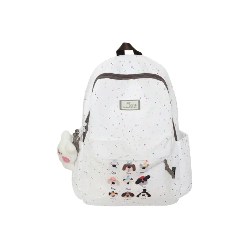 WRELS Нейлон Рюкзак Обычный Точка Собака Little Девушка Сердце Собака Гороховый узор Медвежонок Клетчатый Собака