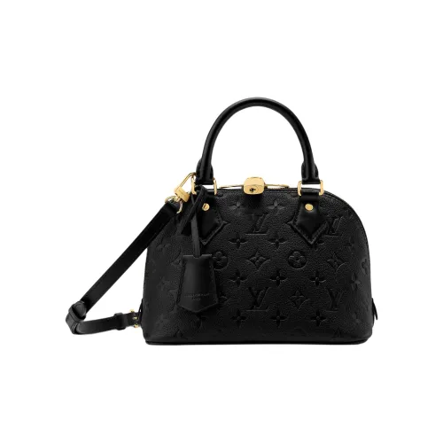 LOUIS VUITTON Alma BB Коровья кожа Одно плечо Сумка Маленькая Женская Черная